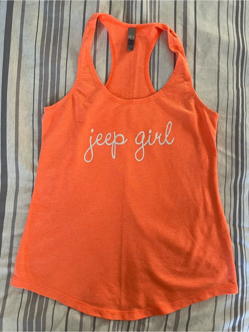 Next Level Apparel Bright Orange Tank Top